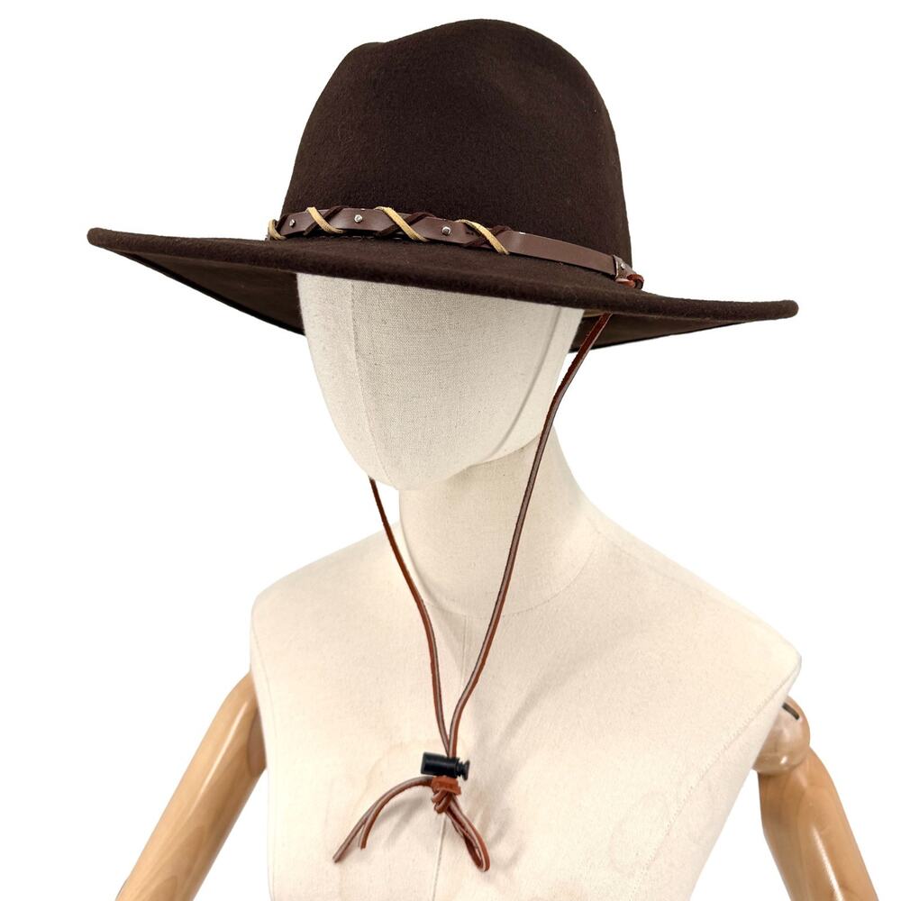 Stetson Summit Crushable Dark Brown 100% Wool Western Cowboy Hat